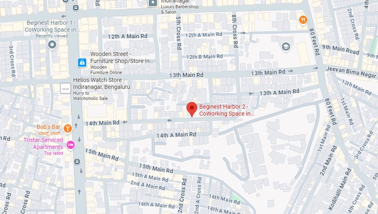 Location of Coworking Space in Beginest harbor 2, Indiranagar - Image 291013