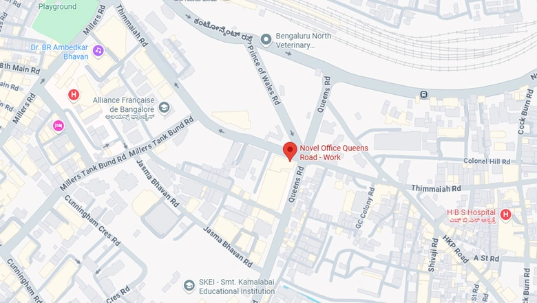 Location of Coworking Space in Novel Office Queens Road, Vasanth Nagar - Image 291101