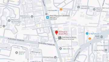 Location of Novel Office Workhub Co-Working space in Mahadevapura, Bangalore - Image 291105