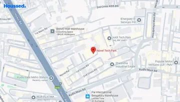 Location of Novel Tech Park Co-Working space in Hosur Road, Bangalore - Image 291114