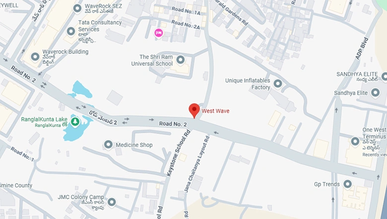 Location of PVR West Wave in Financial District, Hyderabad - Image 291206