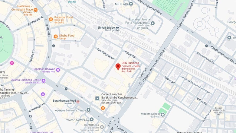 Location of Coworking Space in DBS World Trade Tower, Connaught Place - Image 291260