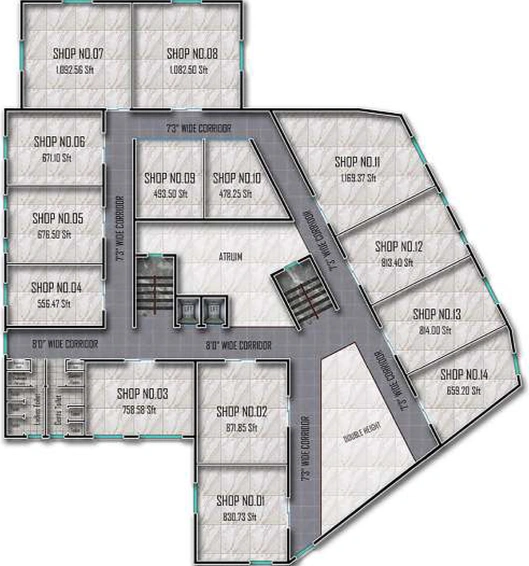 Floor Plan of Tripura Easy Town Complex in Medachal, Hyderabad - Image 291314