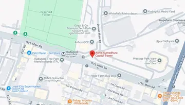 Location of Awfis Sumadhura Capitol Tower Co-Working space in Kadugodi, Bangalore - Image 291437