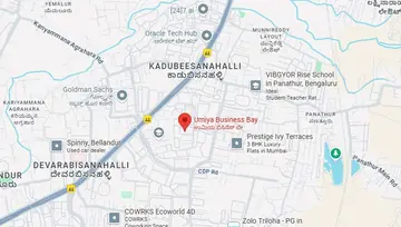 Location of ikeva Umiya Business Bay Co-Working space in Marathahalli, Bangalore - Image 291447