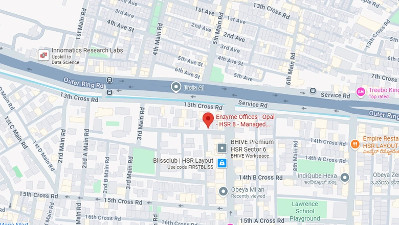 Location of Coworking Space in Enzyme Opal, HSR Layout - Image 291475