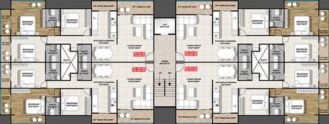 Floor Plan of Shyam Iconic in Ashoka Marg, Nashik - Image 292103