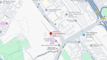 Location of Hub Hive 11 Nehru Place Co-Working space in Okhla, New Delhi - Image 291865