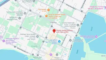 Location of Akasa Godrej Genesis Co-Working space in Bidhan Nagar, Kolkata - Image 292467