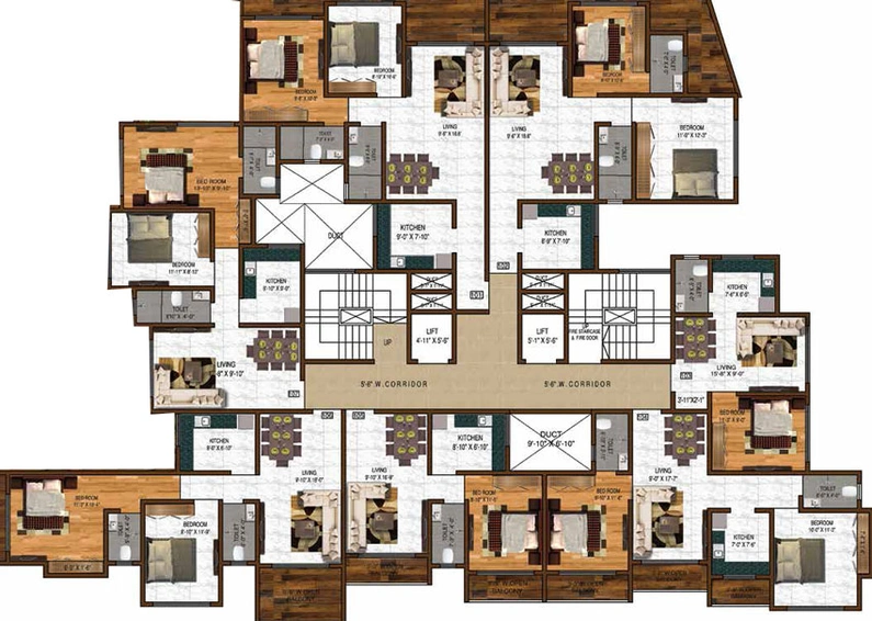 Floor Plan of FIA Florenza in Palghar, Palghar - Image 20011