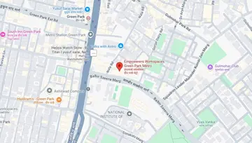 Location of Empowerers Gulmohar Commercial Complex Co-Working space in Green Park, New Delhi - Image 293037