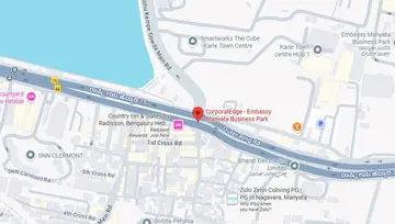 Location of CorporatEdge Embassy Manyata Co-Working space in Nagavara, Bangalore - Image 292497