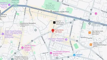 Location of Trend Works HM Tower Co-Working space in Brigade Road, Bangalore - Image 292692