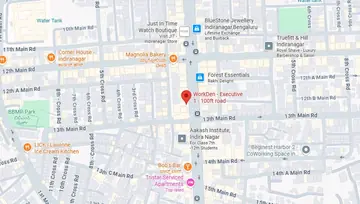 Location of WorkDen Executive 1 Co-Working space in Indiranagar, Bangalore - Image 292806