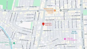 Location of WorkDen Head Office Co-Working space in Indiranagar, Bangalore - Image 293270