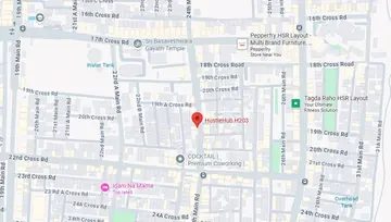 Location of Hustlehub H203 Co-Working space in HSR Layout, Bangalore - Image 293378