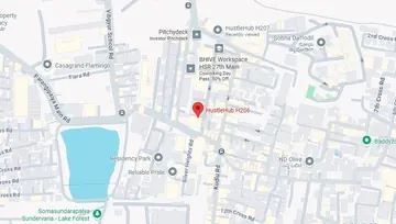 Location of Hustlehub H206 Co-Working space in HSR Layout, Bangalore - Image 293398