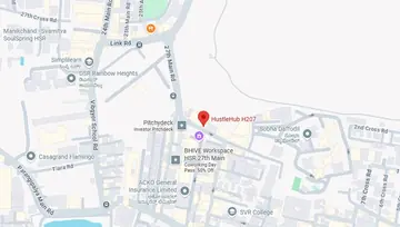 Location of Hustlehub H207 Co-Working space in HSR Layout, Bangalore - Image 293402