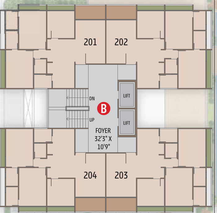 Floor Plan of Anushthan The Mansion in Thaltej, Ahmedabad - Image 293414