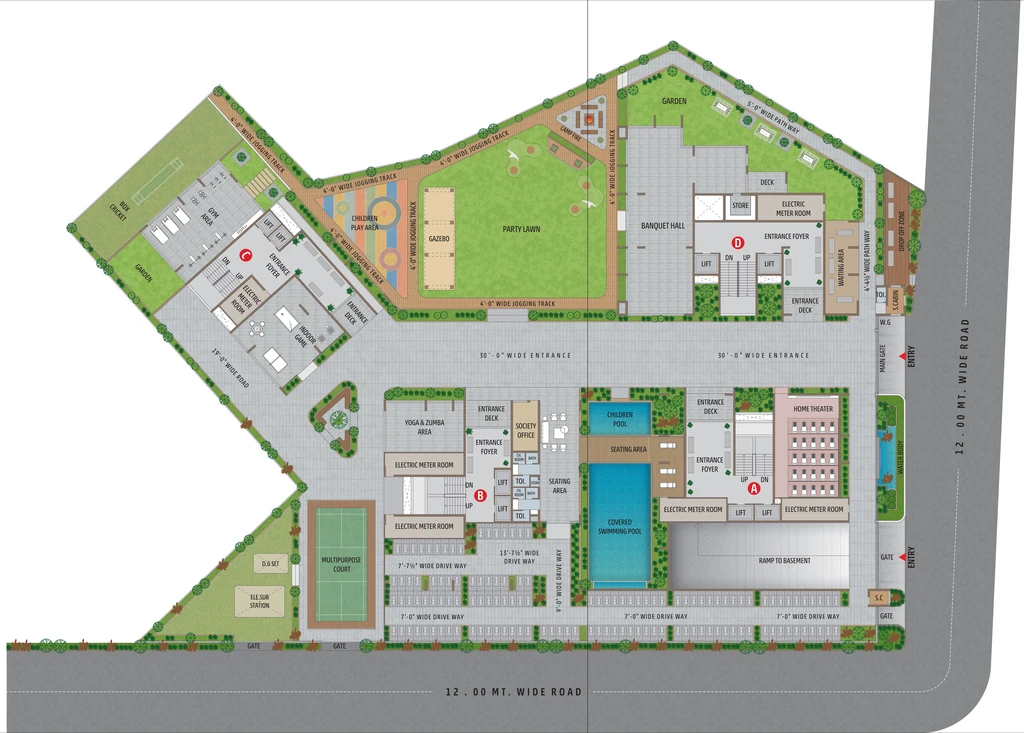 Master Plan of Anushthan The Mansion in Thaltej, Ahmedabad - Image 293413