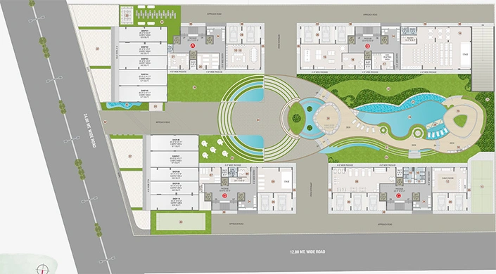 Master Plan of Courtyard Fairmont in Sevasi, Vadodara - Image 293462