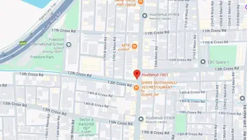 Location of Hustlehub 1901 Co-Working space in HSR Layout, Bangalore - Image 293511
