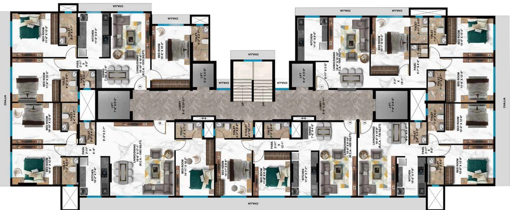 Floor Plan of NICCO Gautam Dhan in Vile Parle West, Mumbai - Image 293531