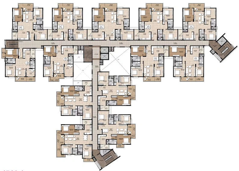 Floor Plan of Jhanavi Trishul Alaska in Talaghattapura, Bangalore - Image 293595