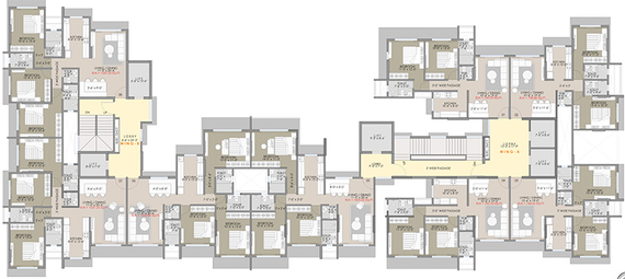 Floor Plan of Navkar Palace in Andheri West, Mumbai - Image 293705