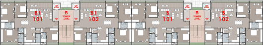 Floor Plan of Shree Obsidian Towers in Jagatpur, Ahmedabad - Image 293896