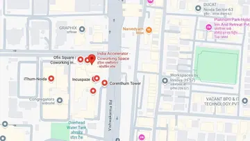 Location of IA Spaces Iconic Corenthum Co-Working space in Sector 62, Noida - Image 293999