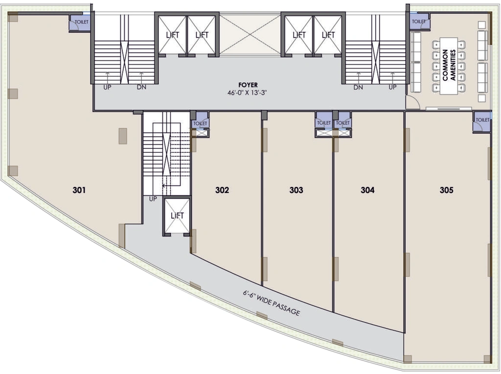 Floor Plan of Alayam Shivalik in Science City, Ahmedabad - Image 294028