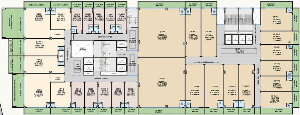 Floor Plan of Mango Business Plus in Mumbai Naka, Nashik - Image 294095