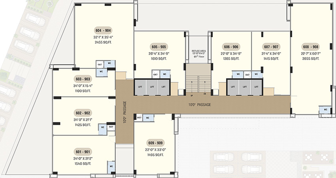 Floor Plan of Cronies Pincode in Jagatpur, Ahmedabad - Image 294132