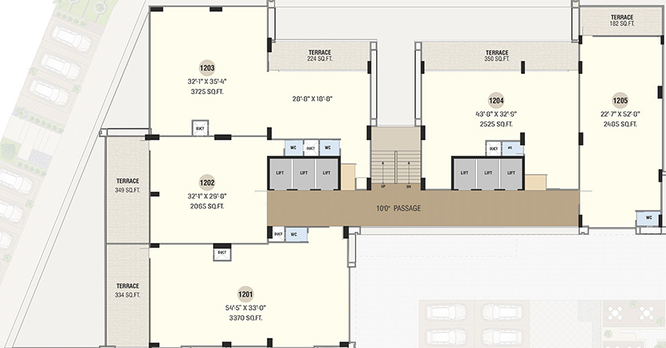 Floor Plan of Cronies Pincode in Jagatpur, Ahmedabad - Image 294131