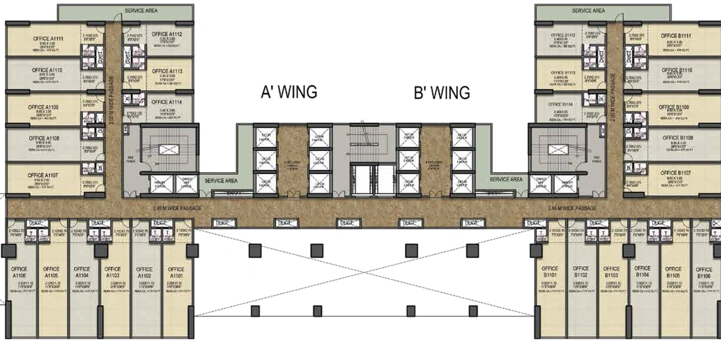 Floor Plan of Emperia C2 in Turbhe, Navi Mumbai - Image 294165