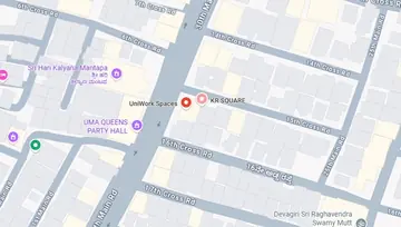 Location of Uniwork KR Square Co-Working space in Banashankari, Bangalore - Image 294324