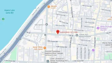 Location of KustomWork 1611 Co-Working space in HSR Layout, Bangalore - Image 294375