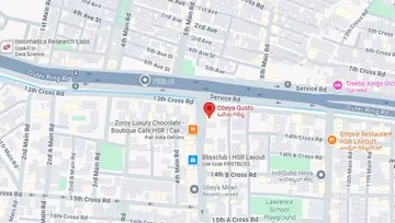 Location of Obeya Gusto Co-Working space in HSR Layout, Bangalore - Image 294392