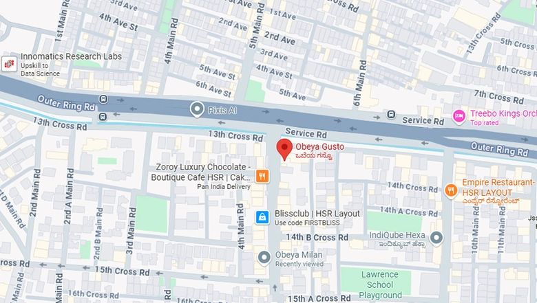 Location of Coworking Space in Obeya Gusto, HSR Layout - Image 294392