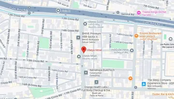 Location of Obeya Verve Co-Working space in HSR Layout, Bangalore - Image 294403
