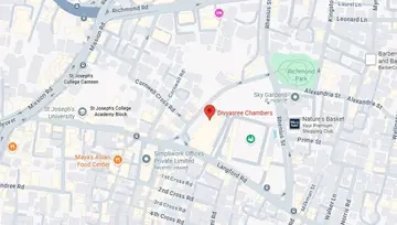 Location of Vatika Divyasree Chambers Co-Working space in Langford Town, Bangalore - Image 294521