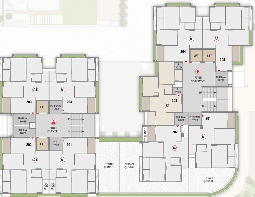 Floor Plan of Adarsh Aster in Zundal, Ahmedabad - Image 294534