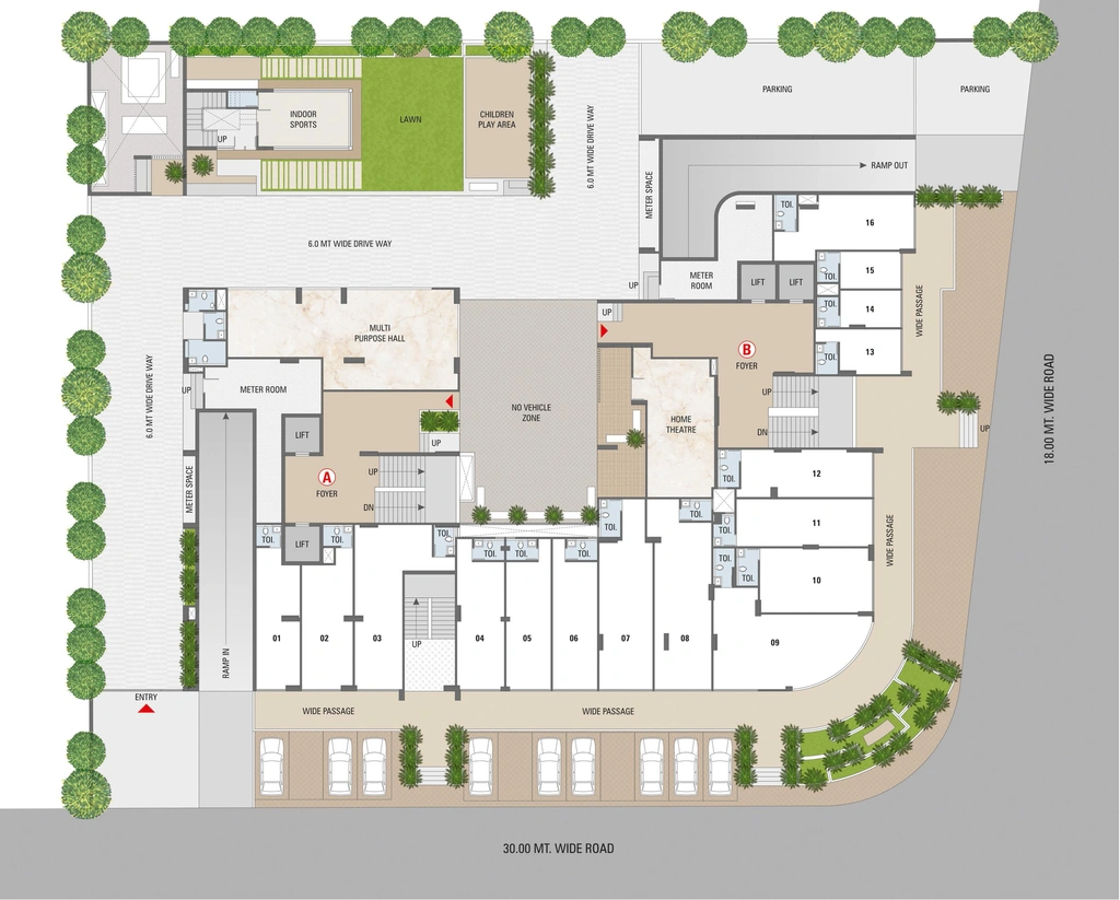 Master Plan of Adarsh Aster in Zundal, Ahmedabad - Image 294533
