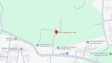 Location of Dilip Shree Salasar Row Villas - Image 294560