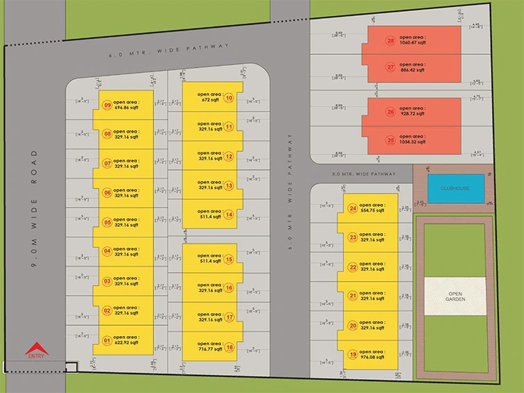 Master Plan of Dilip Shree Salasar Row Villas in Dhansar, Palghar - Image 294565