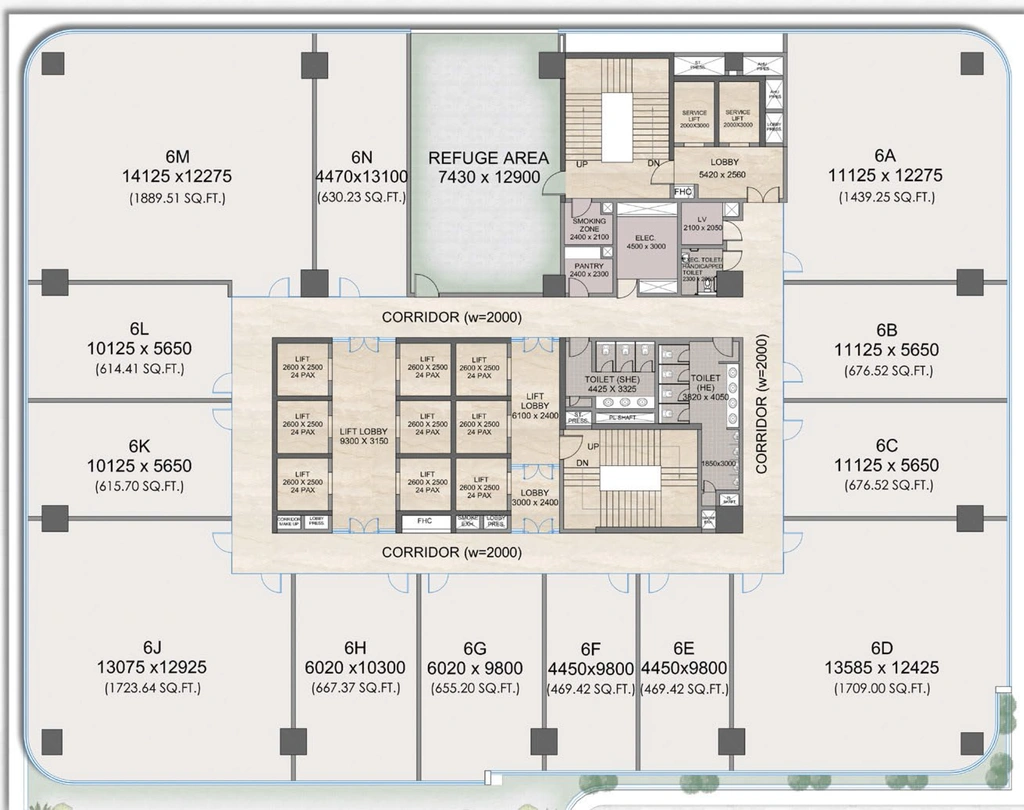 Floor Plan of Exotica 132 in Sector 132, Noida - Image 294713