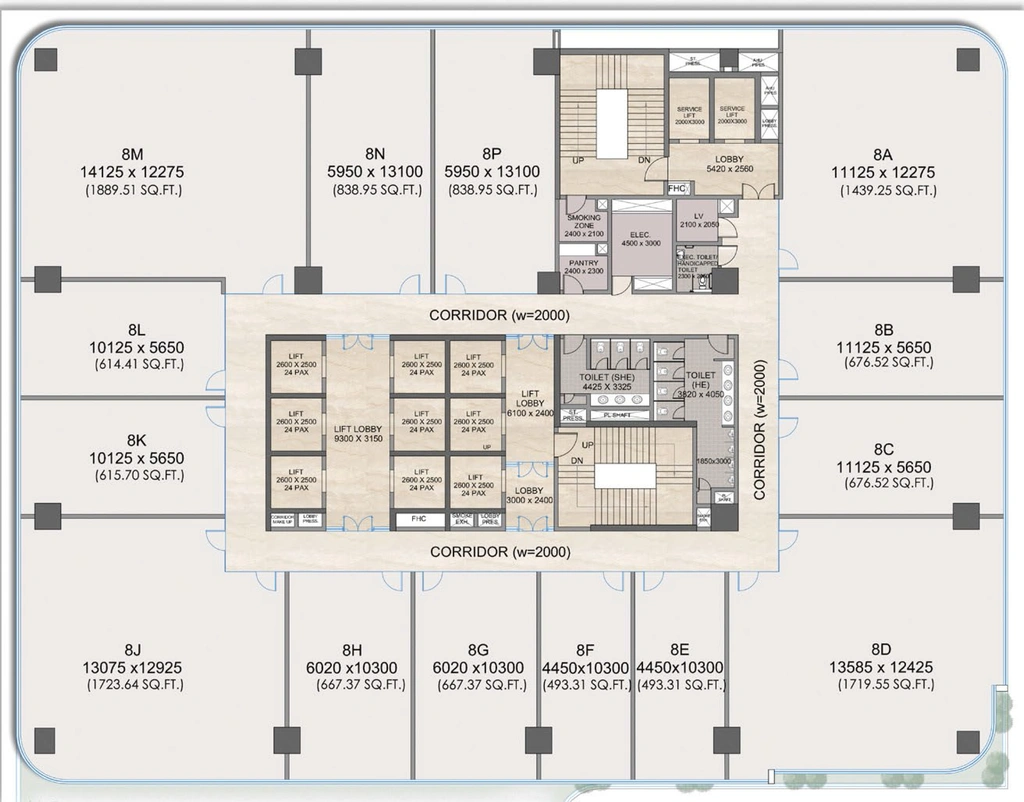 Floor Plan of Exotica 132 in Sector 132, Noida - Image 294712