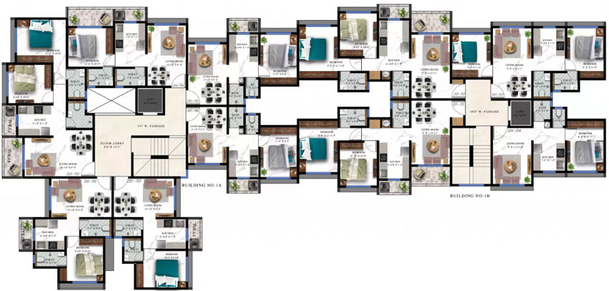 Floor Plan of FIA Orion Grande in Palghar, Palghar - Image 20029