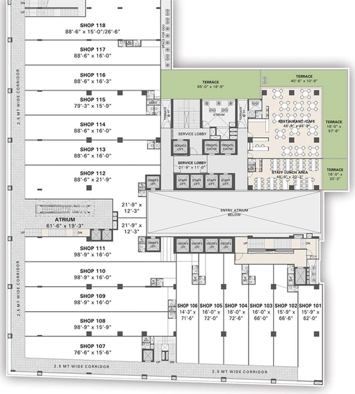 Floor Plan of Pravish Brillia in Gota, Ahmedabad - Image 294758